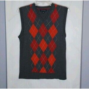 Banana Republic Men's Sweater Vest Sz S Silk Cashmere Academia Grandpacore Golf